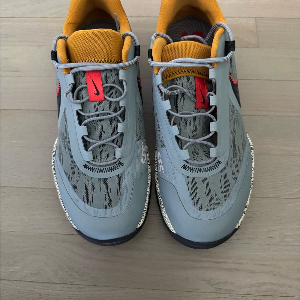 Nike Gray and Yellow Retro-Inspired Sneakers